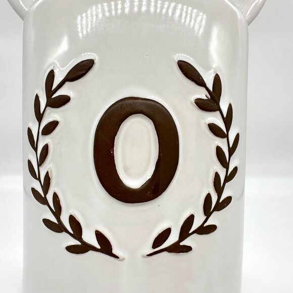 Ashland Laurel English Garden Monogram Letter O Jar Milk Jug Vase Ceramic NEW - Picture 11 of 11